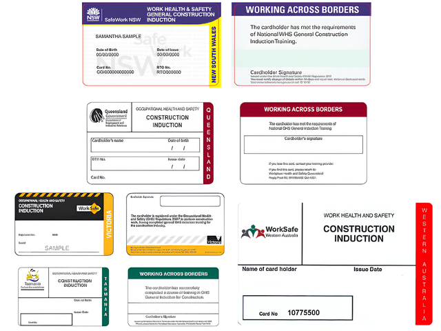 Samples of White Cards in Australia