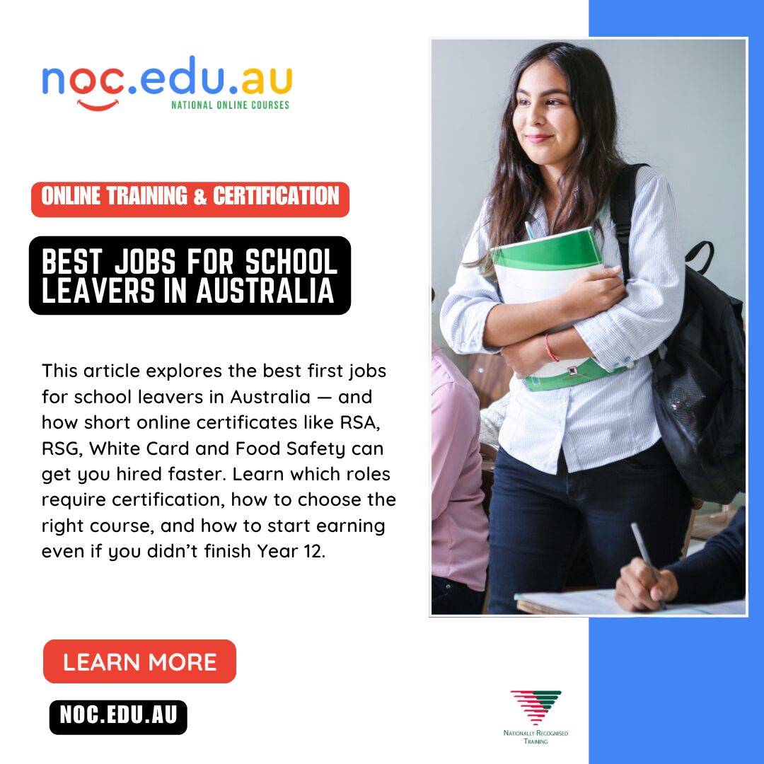 Best Jobs for School Leavers in Australia (With or Without a Year 12 Certificate)