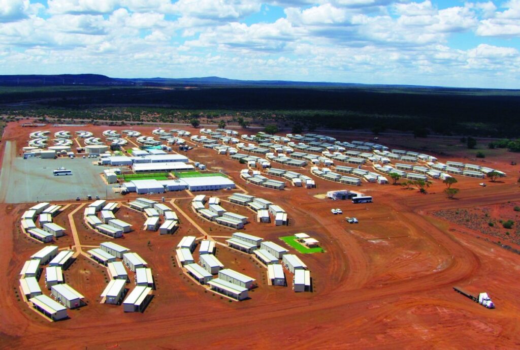 Mining camps in Australia