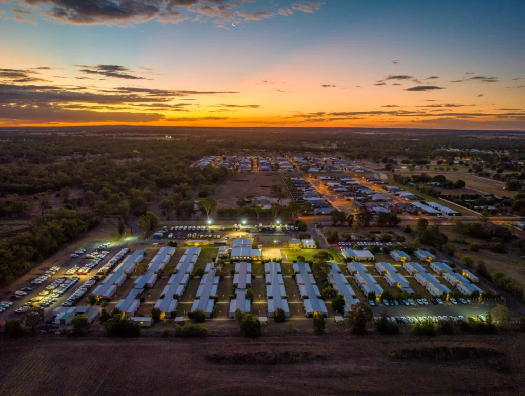 FIFO site at night