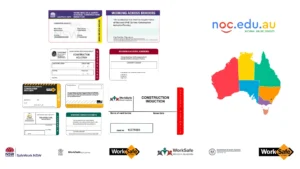 Map of Australia and state bodies for white card