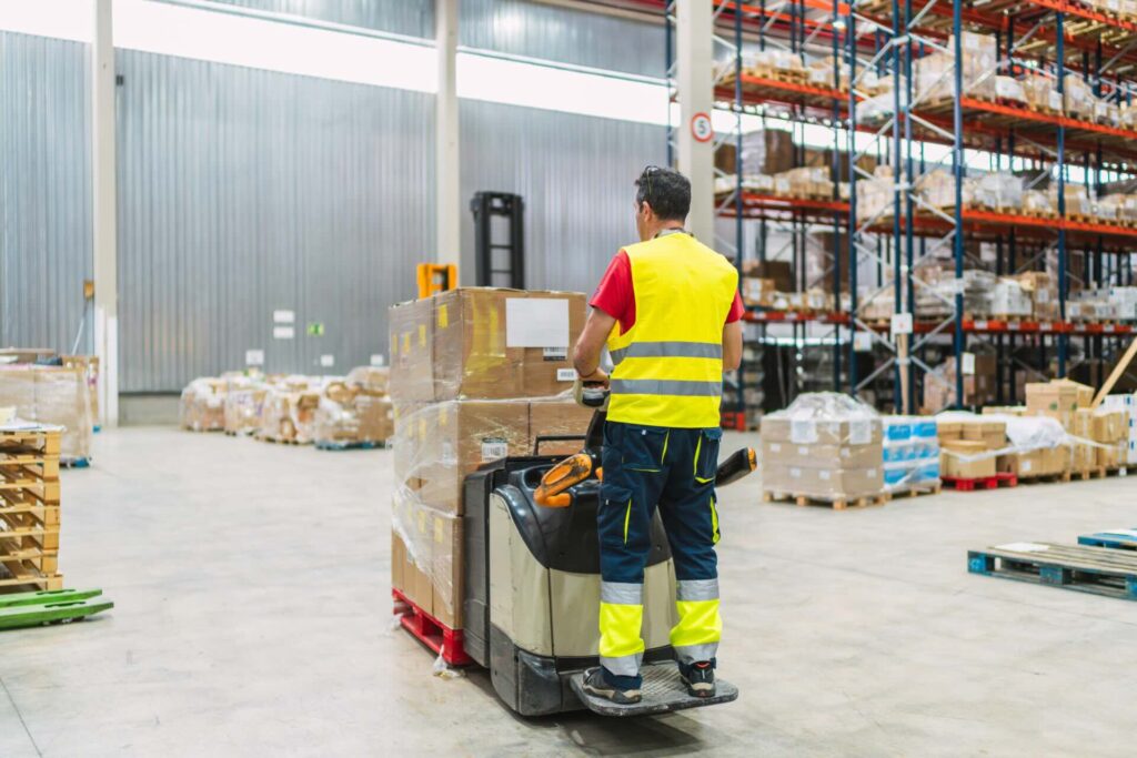 forklift operator at work in Australia